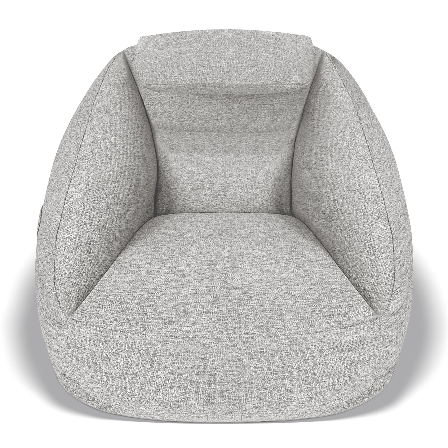 Grey Polyester Inflatable Couch - 1 Seat for Living Room