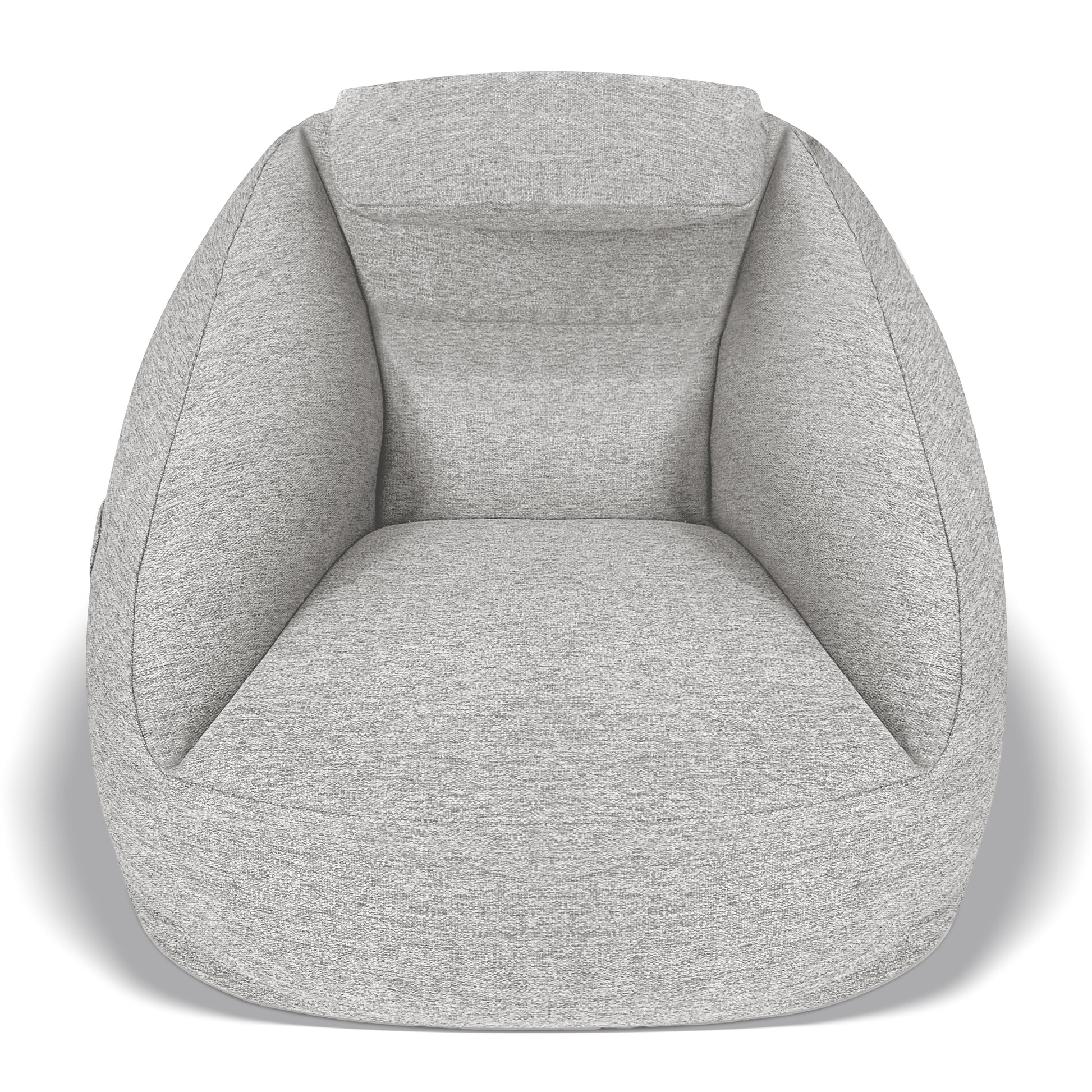 Grey Polyester Inflatable Couch - 1 Seat for Living Room