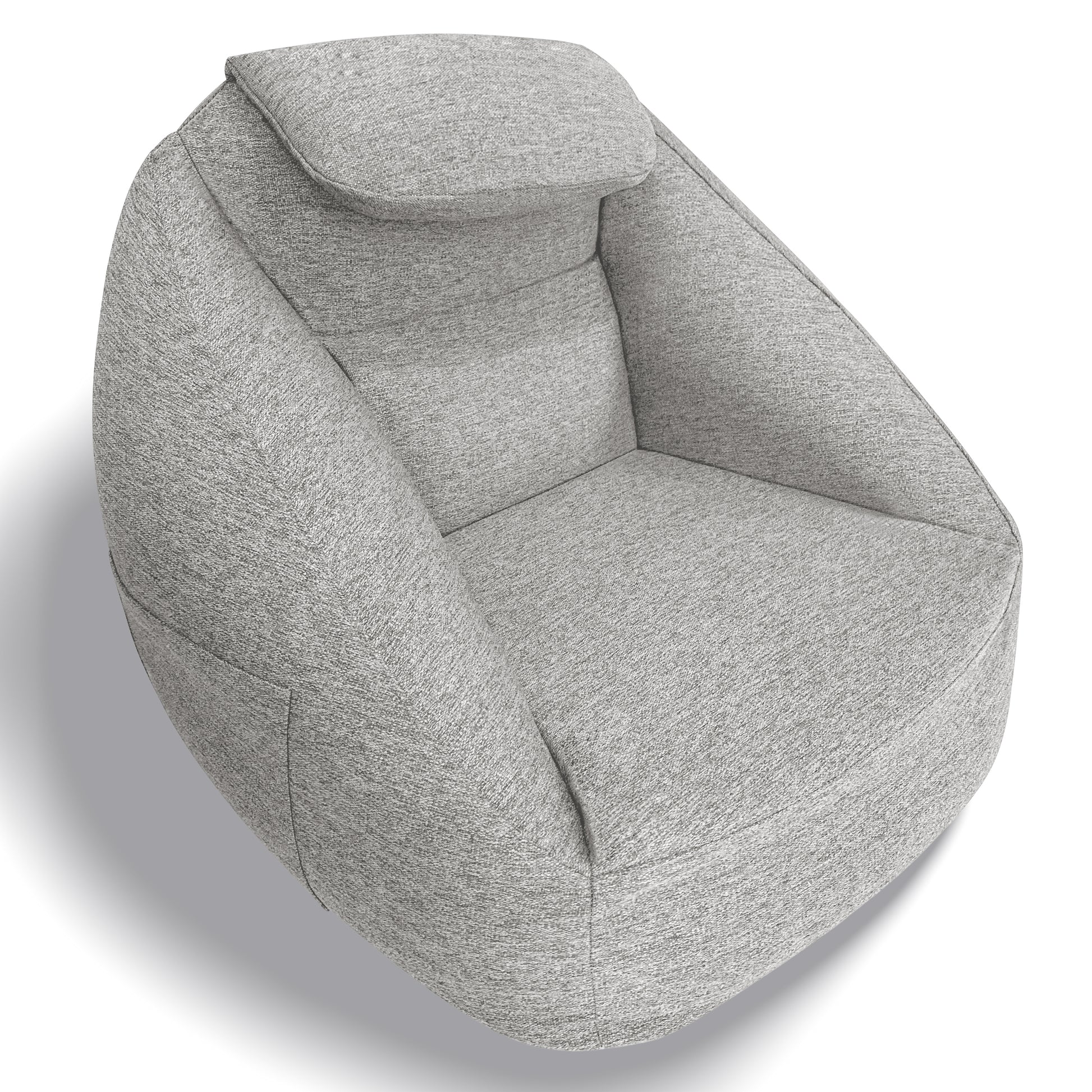Grey Polyester Inflatable Couch - 1 Seat for Living Room