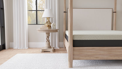 Full Size Gel Memory Foam Mattress - Black Gray