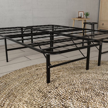 Twin XL Steel Platform Bed Foundation - Black