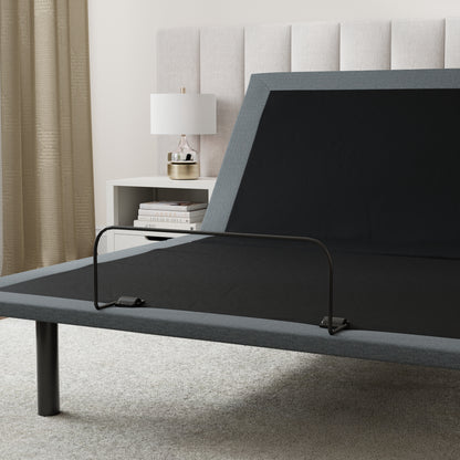 Queen Adjustable Bed Base - Black & Gray Steel Frame