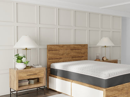 Queen Copper Memory Foam Mattress - Black Gray