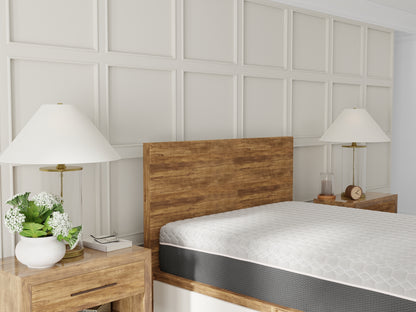 Queen Copper Memory Foam Mattress - Black Gray