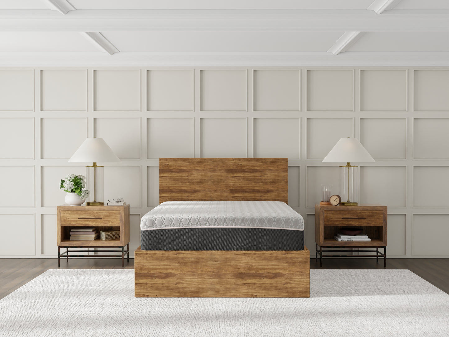 Copper Infused Hybrid 12 Inch Soft Memory Foam Queen Mattress