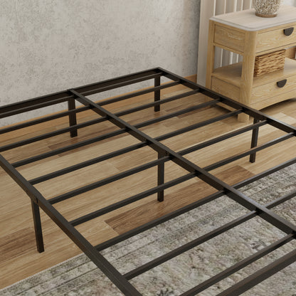 Twin Steel Platform Bed Frame - Black for Bedroom