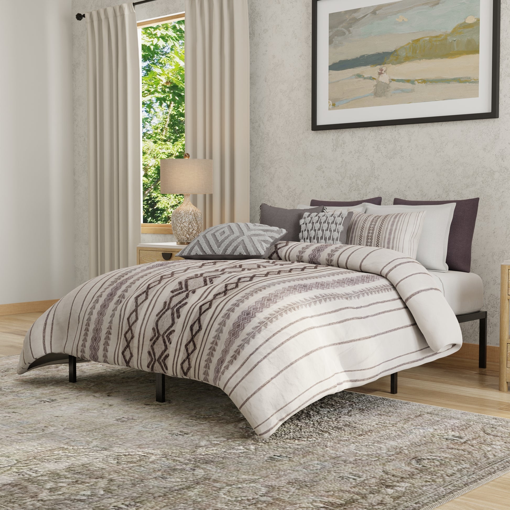 Twin Steel Platform Bed Frame - Black for Bedroom
