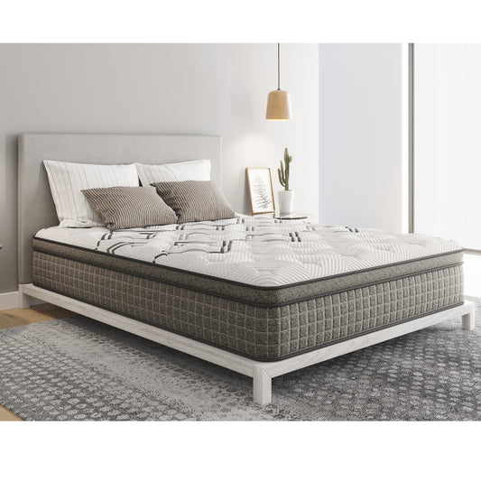 Diamond Soto cooling Copper conforming Hybrid with luxurious Euro-Top 12.5" - Medium Feel (Twin XL), Greenguard Gold Certified, Made in the USA, White Label Ready