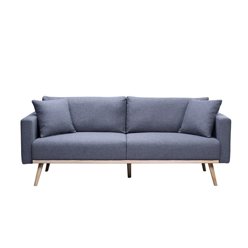 Easton Dark Gray Linen Sofa - 3 Seat Comfort & Storage