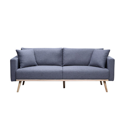 Easton Dark Gray Linen Sofa - 3 Seat Comfort & Storage