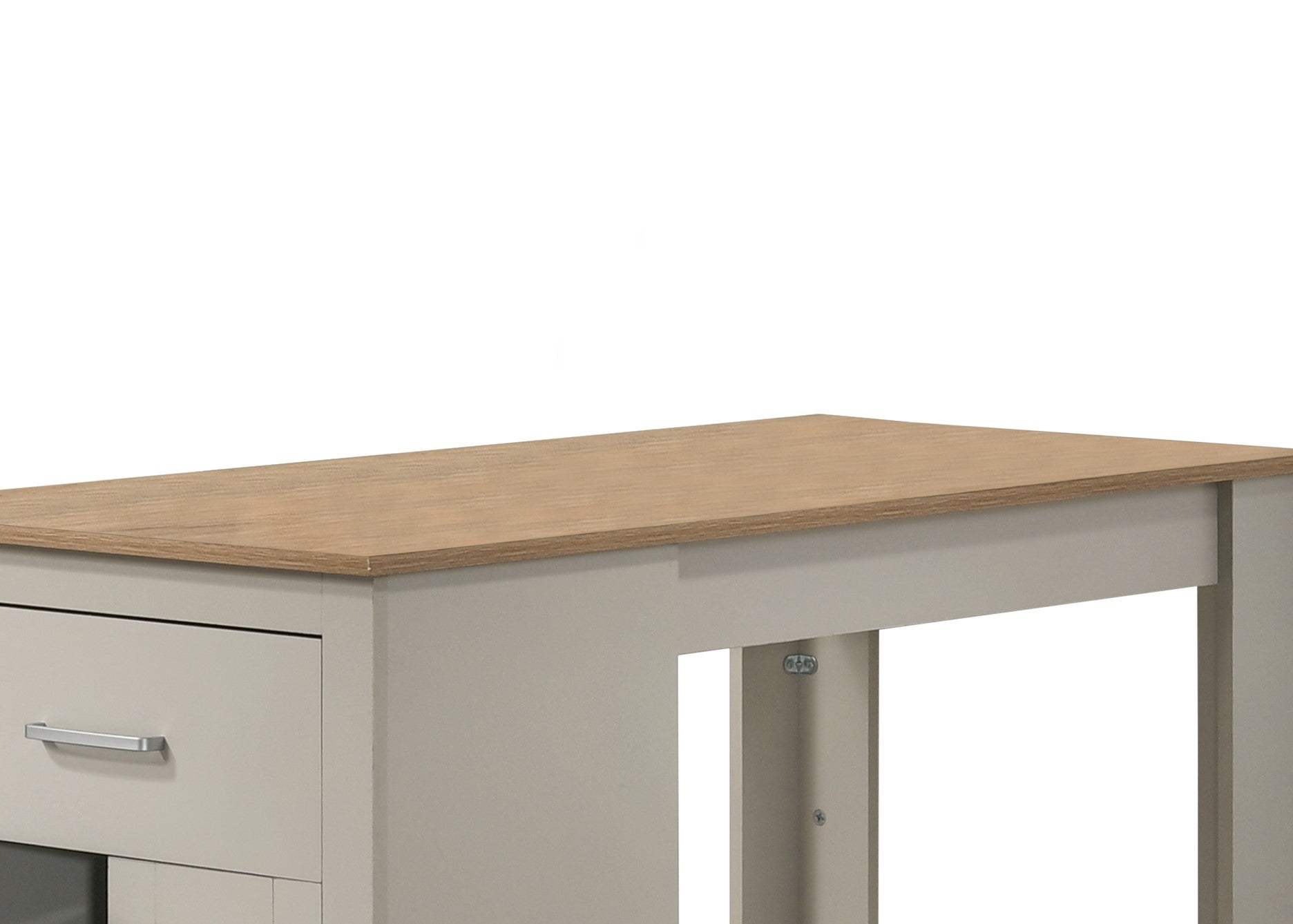 Walnut Dining Table Set with Cabinet and Storage for Kitchen for Dining Room