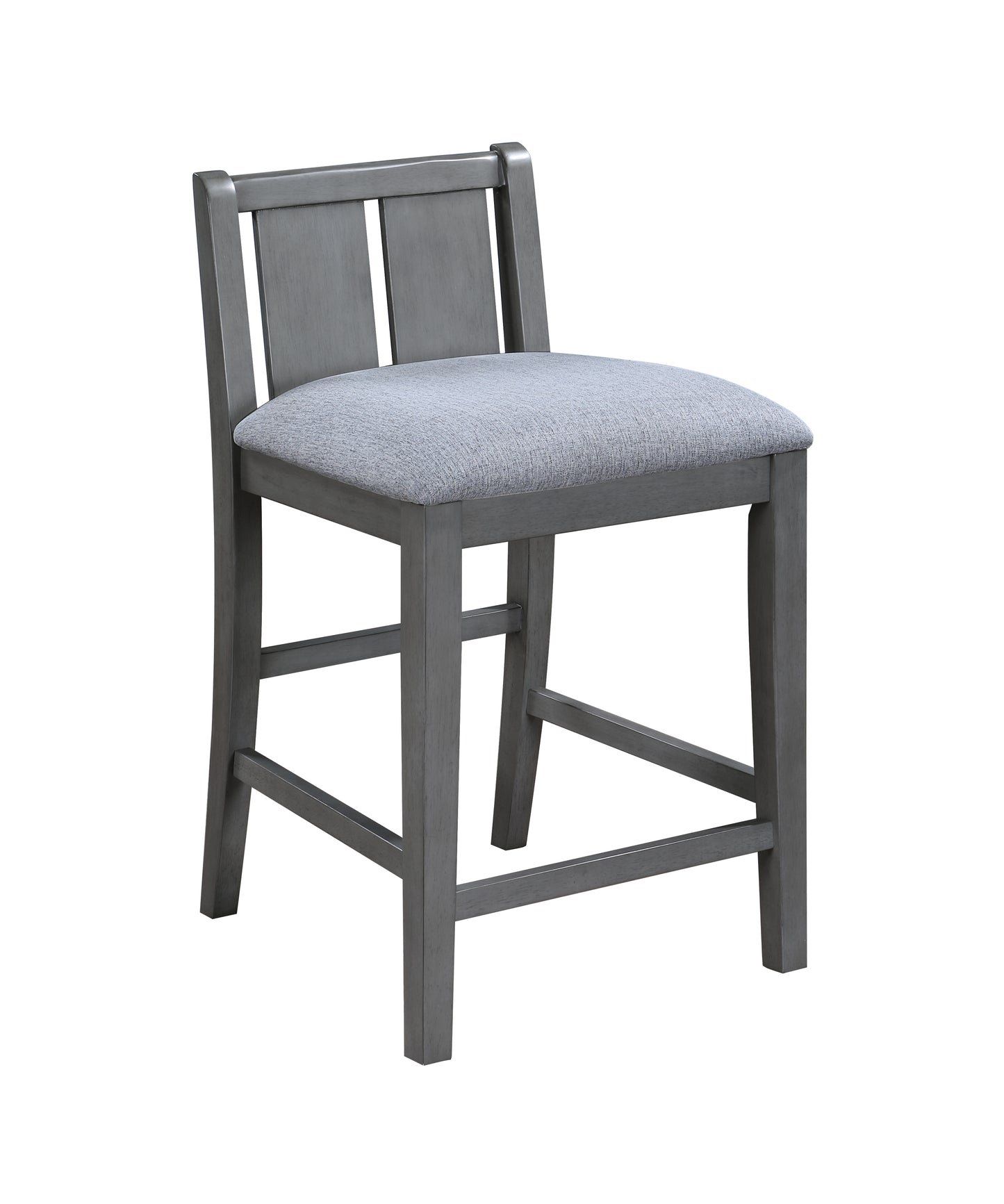 36" Gray Dining Table with 2 Chairs - Small Space for Dining Room