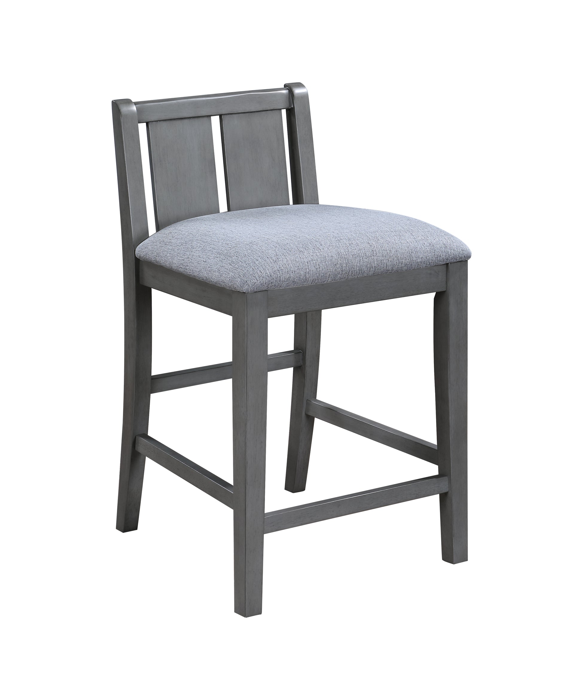 36" Gray Dining Table with 2 Chairs - Small Space for Dining Room