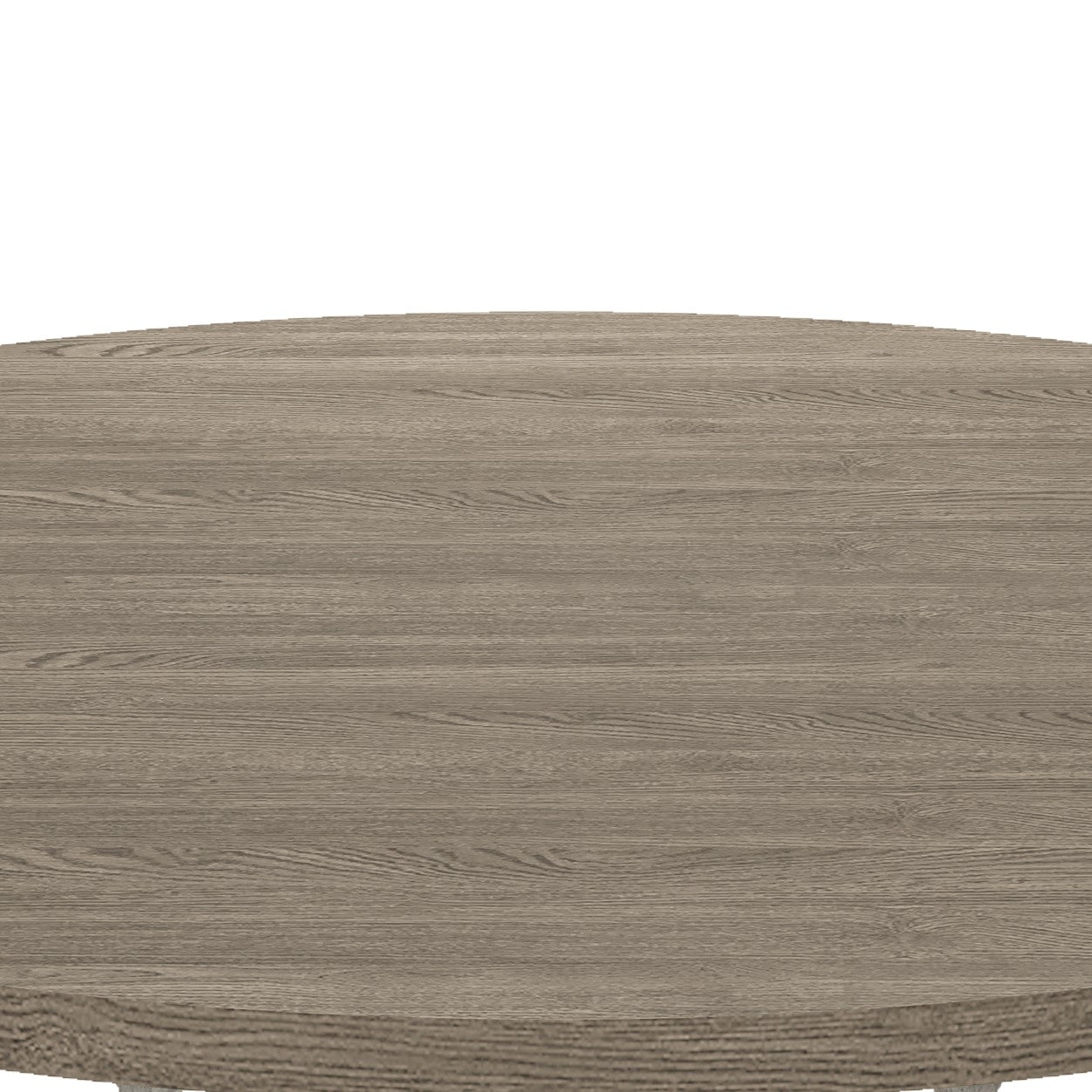 Tannen 59" Round White and Gray 5-Pc Dining Table Set