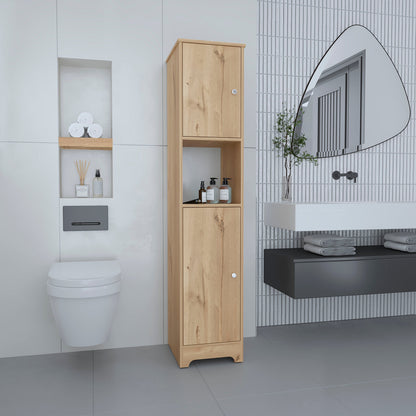 Brighton 1-Shelf Linen Cabinet Light Oak