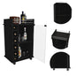 6-Bottle Wenge Bar Cart - Kitchen Island Storage