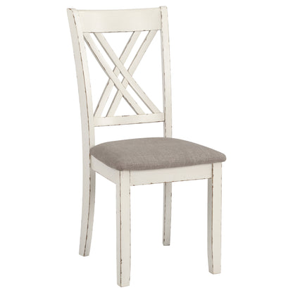 7 Piece Farmhouse Dining Set - Vanilla White