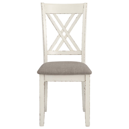 7 Piece Farmhouse Dining Set - Vanilla White