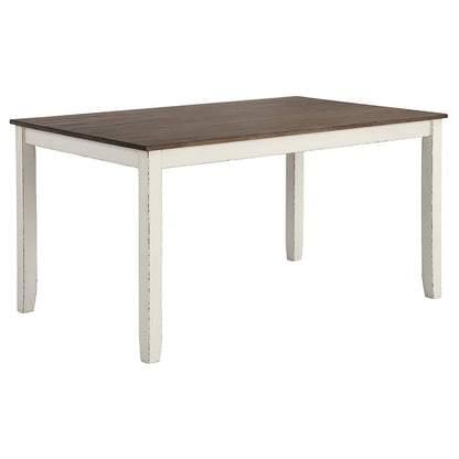7 Piece Farmhouse Dining Set - Vanilla White