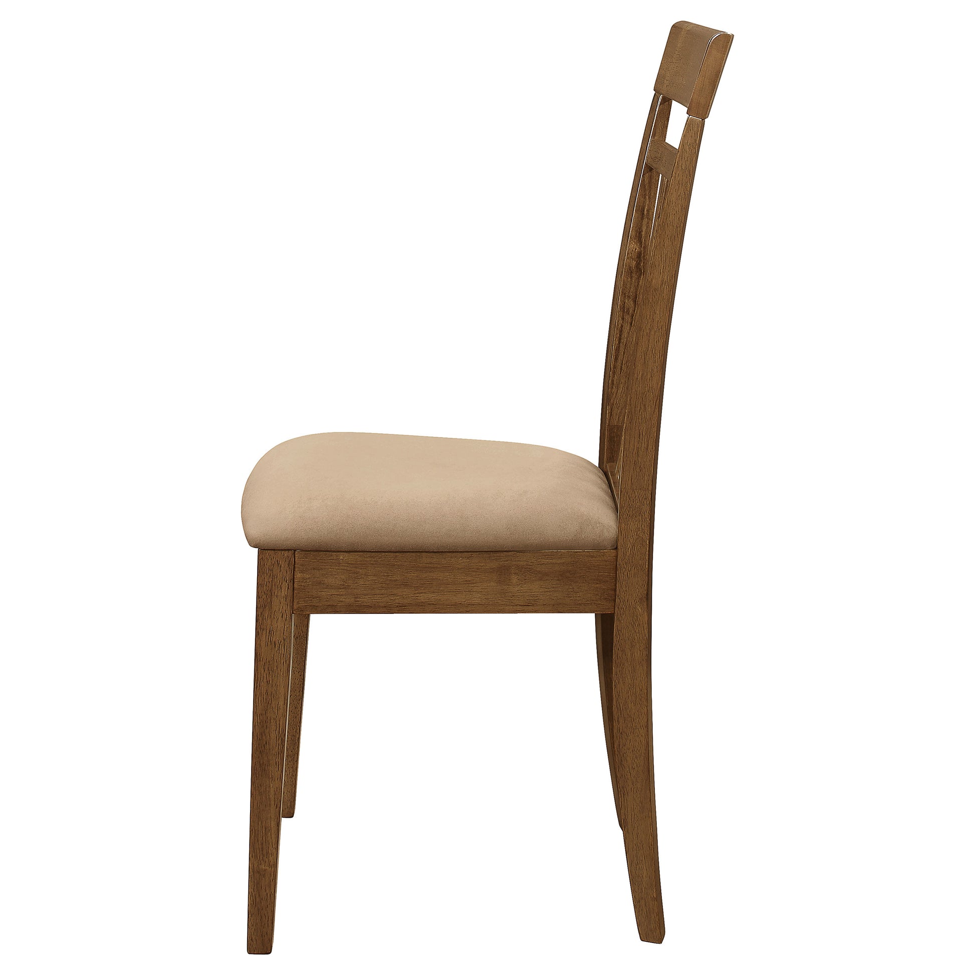 Chestnut 5-piece Dining Set with Slat Back Chairs for Dining Room