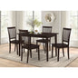 Stan Cappuccino 5-piece Dining Set