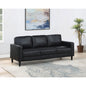 Farallone Black Track Arm Sofa