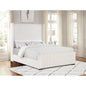 Ian Cream Upholstered Queen Wingback Bed