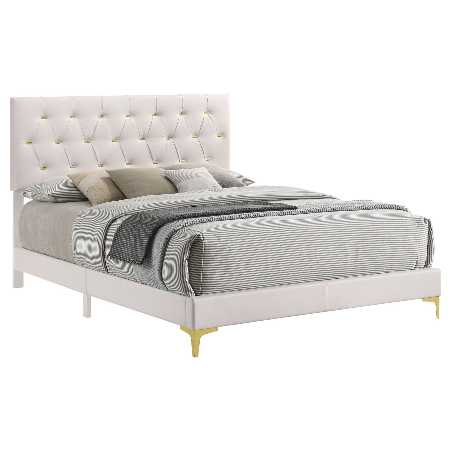 James White Upholstered King Bed - Modern Comfort