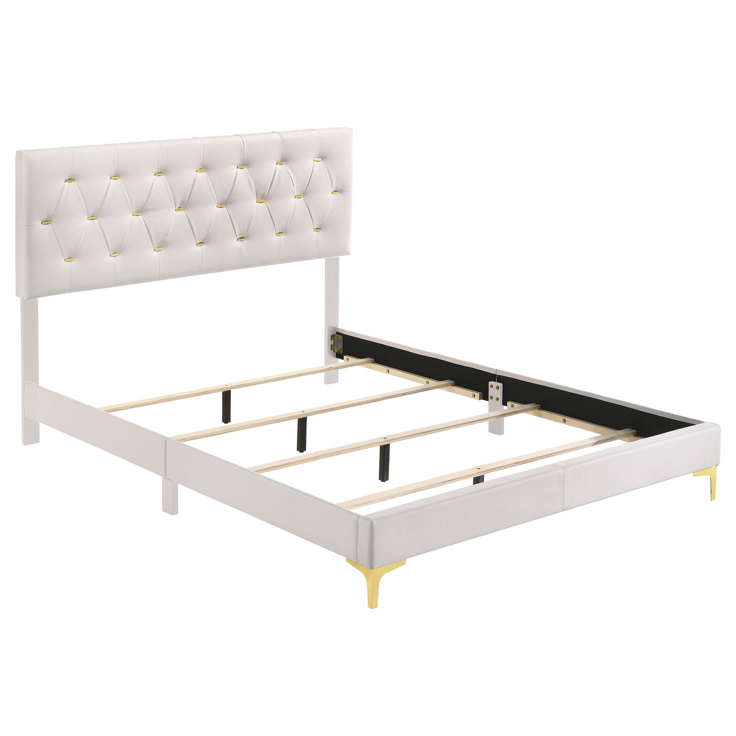 James White Upholstered King Bed - Modern Comfort