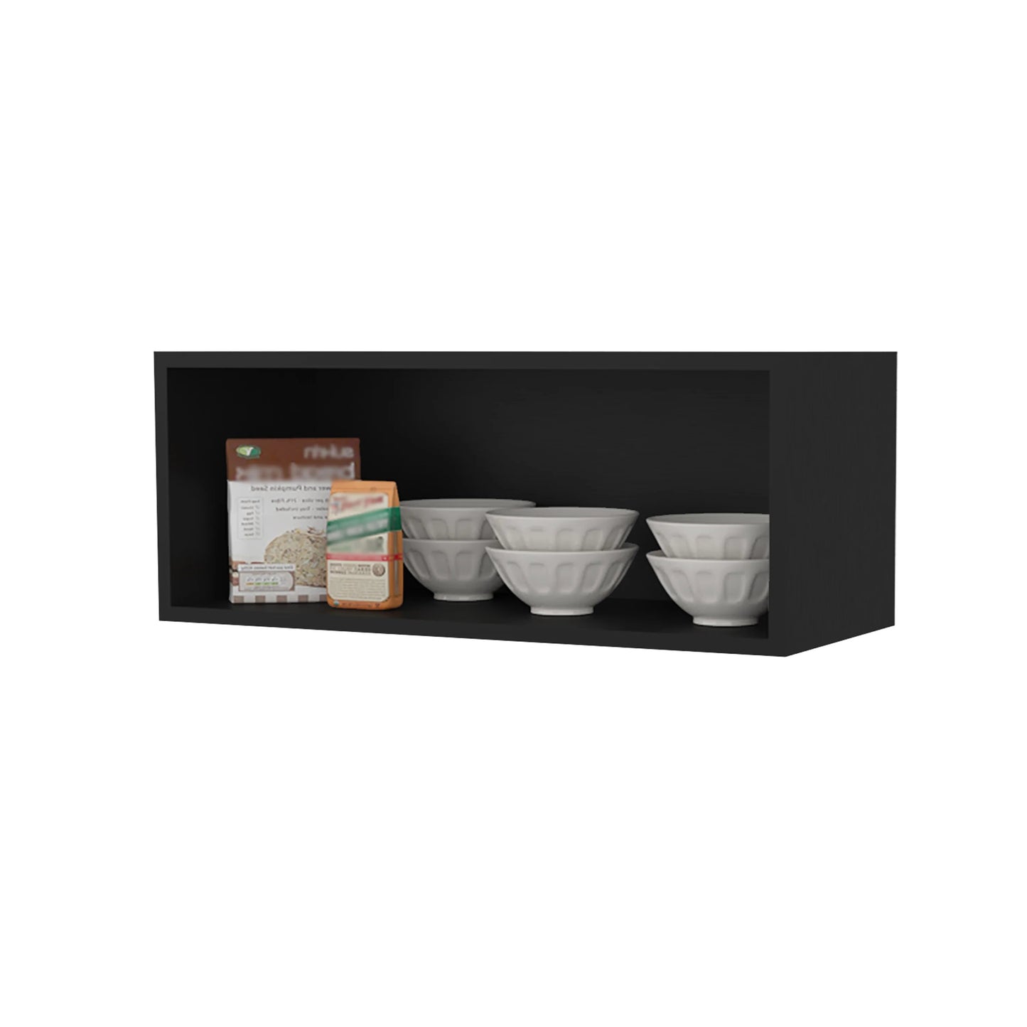 Wenge Rock Wall Cabinet - Kitchen Storage Solution