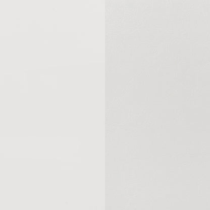 White Queen Panel Bed - LED Lighting & No Box Spring Needed