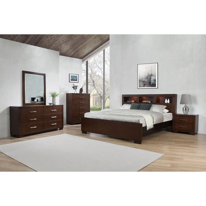 Cappuccino Storage Bookcase Bed - King Size