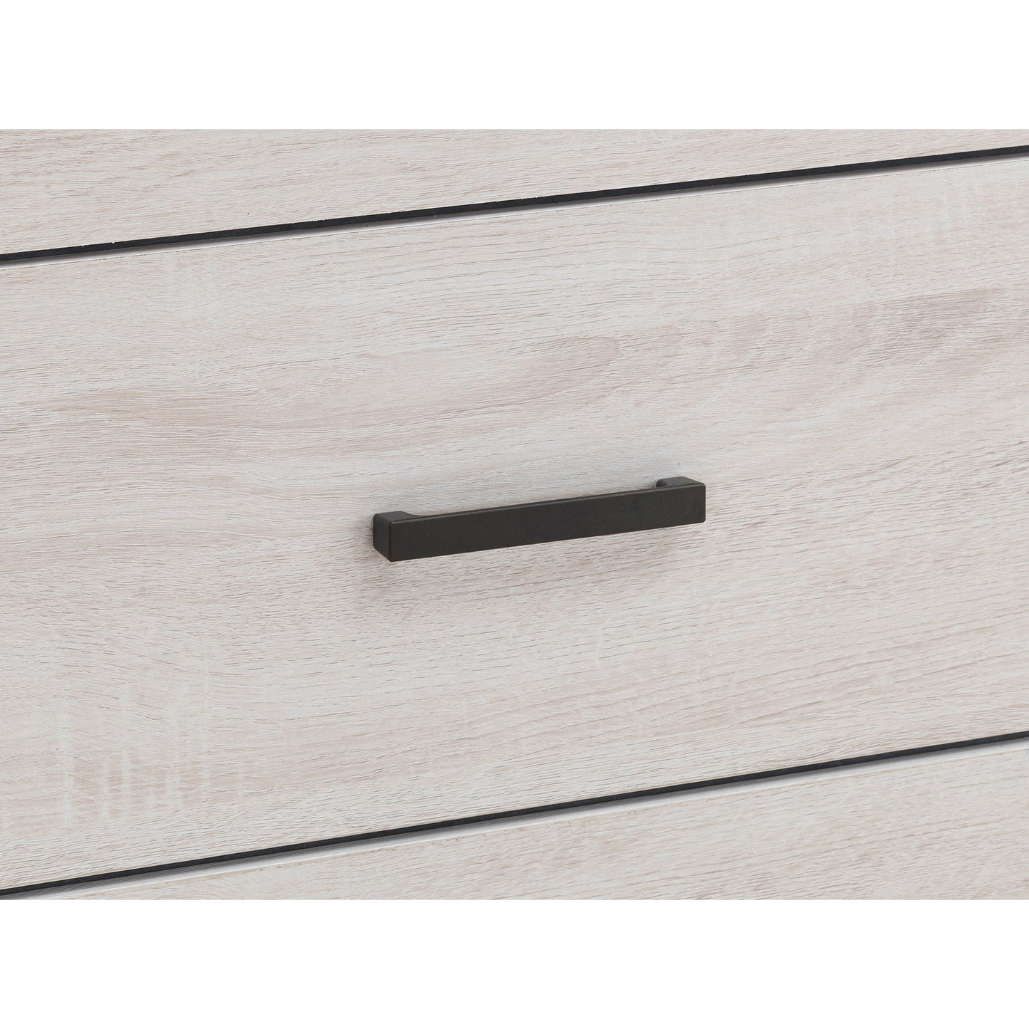 Coastal White Queen Storage Panel Bed - No Box Spring Needed