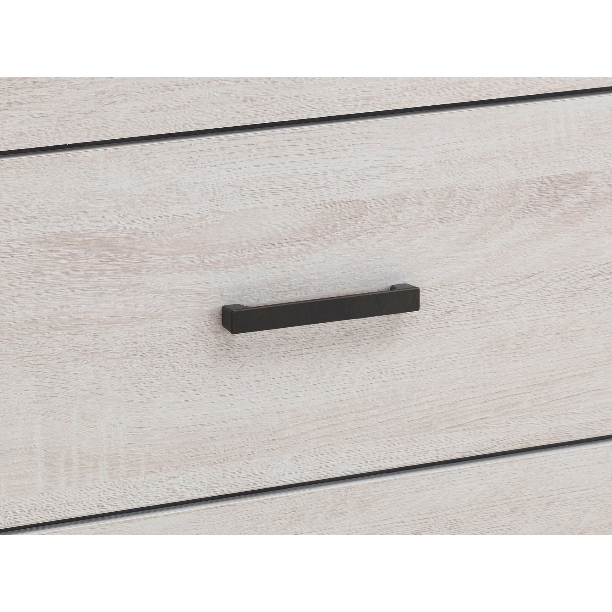 Coastal White Queen Storage Panel Bed - No Box Spring Needed