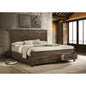 Greely Rustic Golden Brown Eastern King Storage Bed