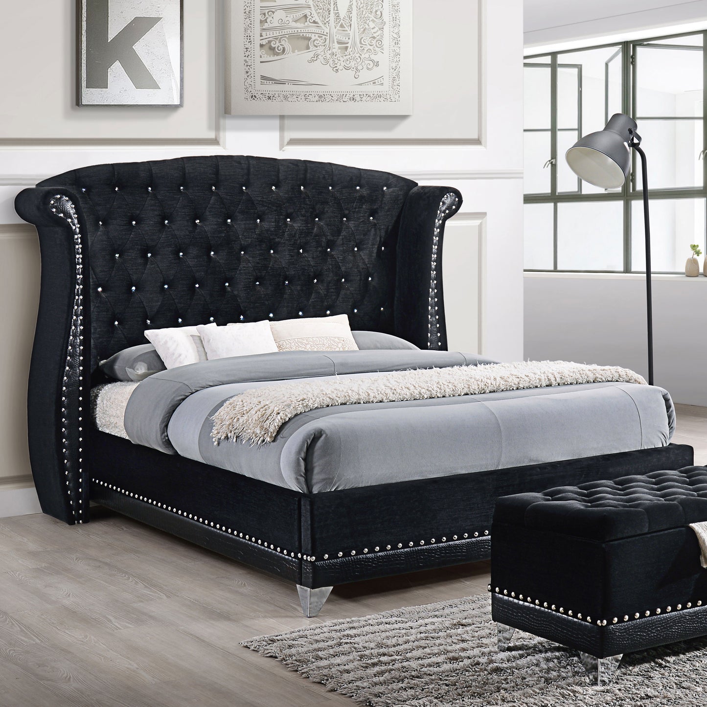 Tamsin Black Queen Bed