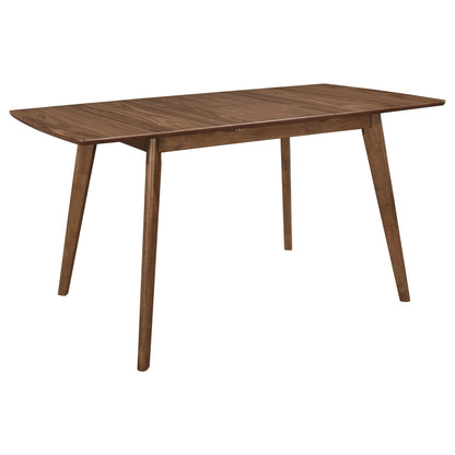 Natural Walnut Dining Table Set - 5 Piece for Dining Room