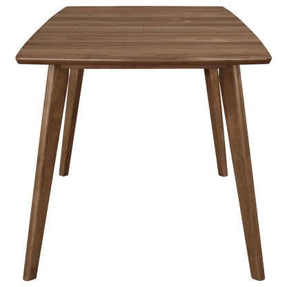 Natural Walnut Dining Table Set - 5 Piece for Dining Room