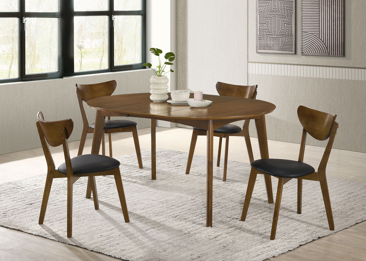 Linnea Dark Walnut 5-piece Dining Set