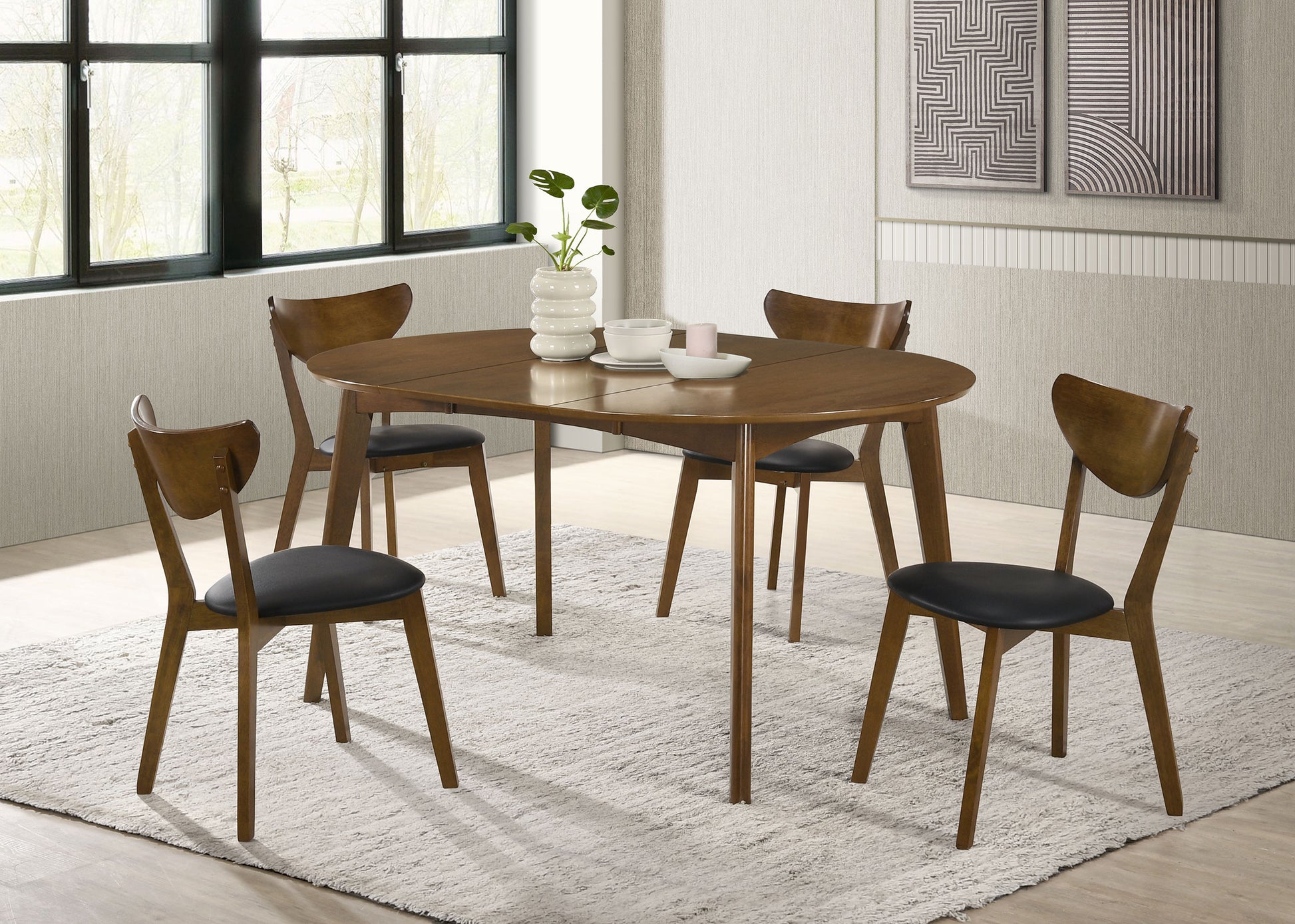 Linnea Dark Walnut 5-piece Dining Set