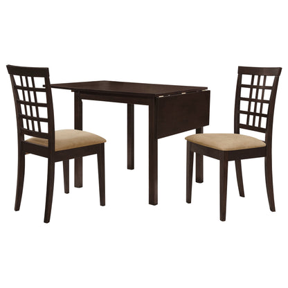 30" Rectangular Brown Extendable Dining Table with Chairs