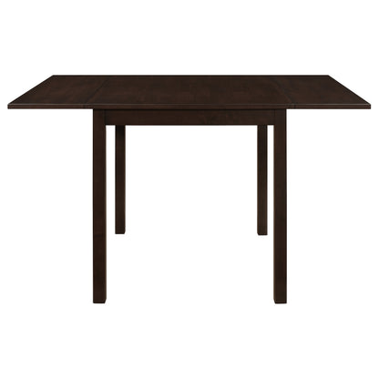 30" Rectangular Brown Extendable Dining Table with Chairs