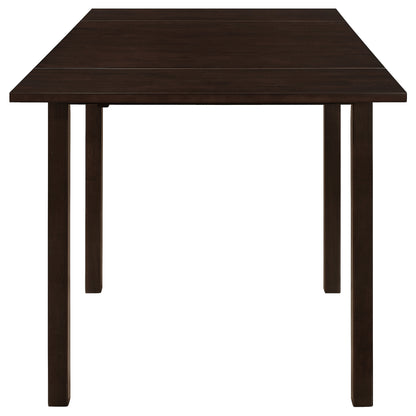 30" Rectangular Brown Extendable Dining Table with Chairs