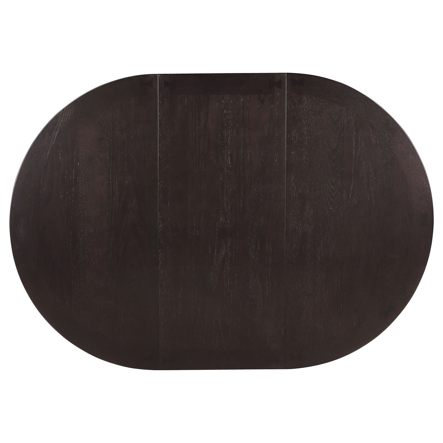 Espresso Oval Dining Room Set with Storage for Family Meals