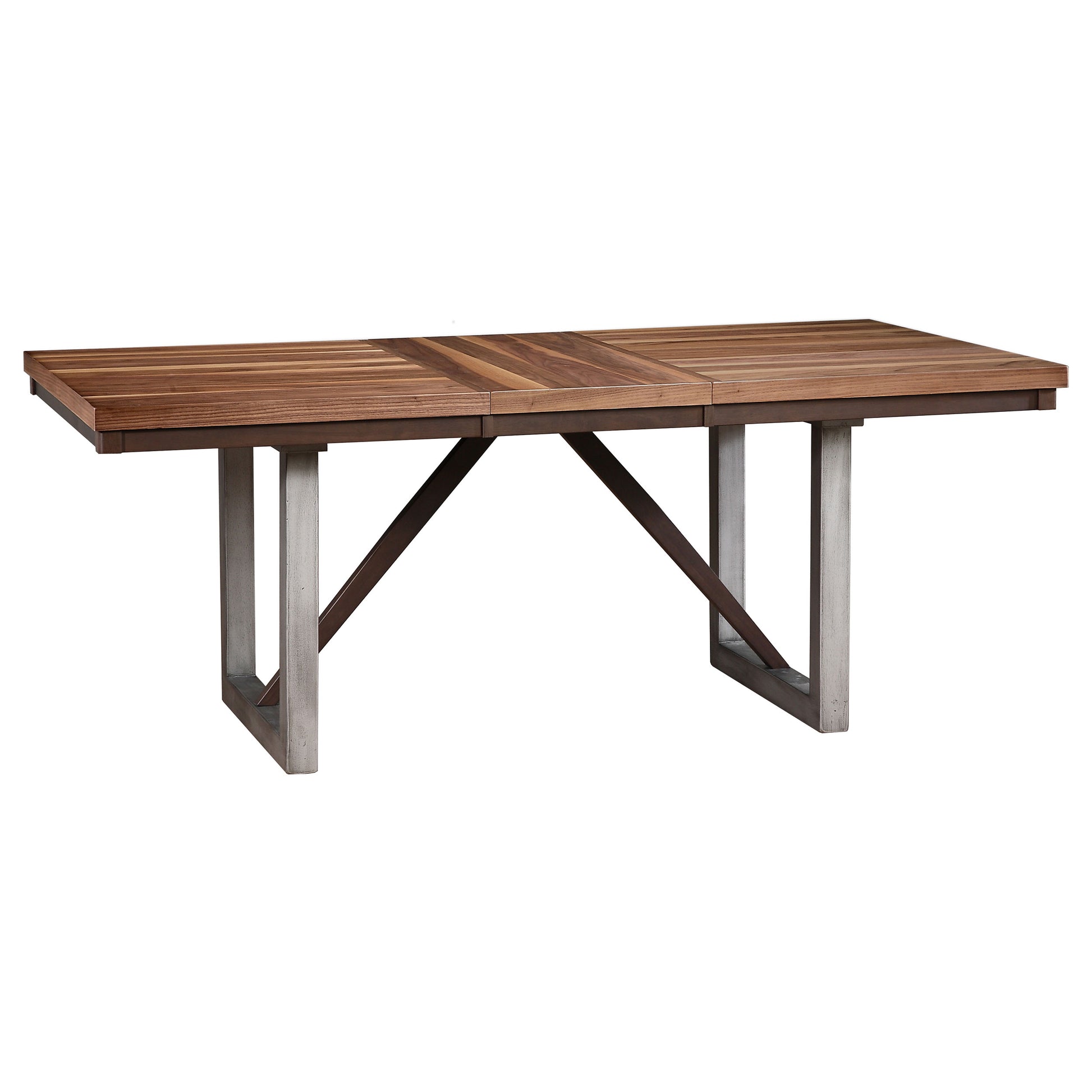 6-Person Extendable Walnut Dining Table Set