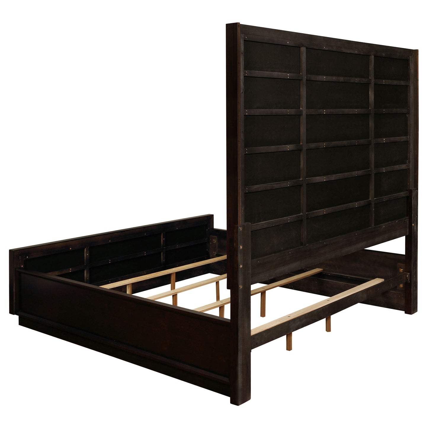 King Size Grey Wood Bed Frame for Bedrooms