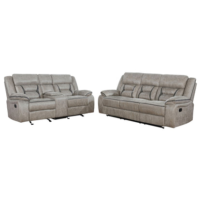 Taupe Motion Sofa - 5 Seat Comfortable Living Room Set