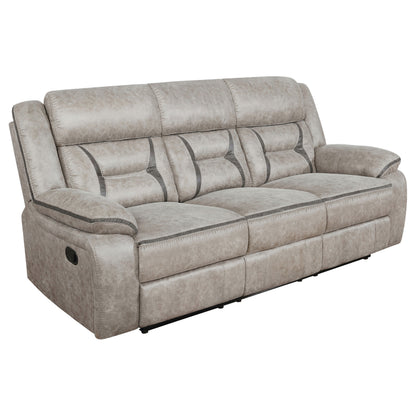 Taupe Motion Sofa - 5 Seat Comfortable Living Room Set