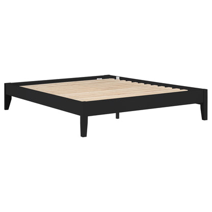 Queen Black Wood Bed Frame No Box Spring