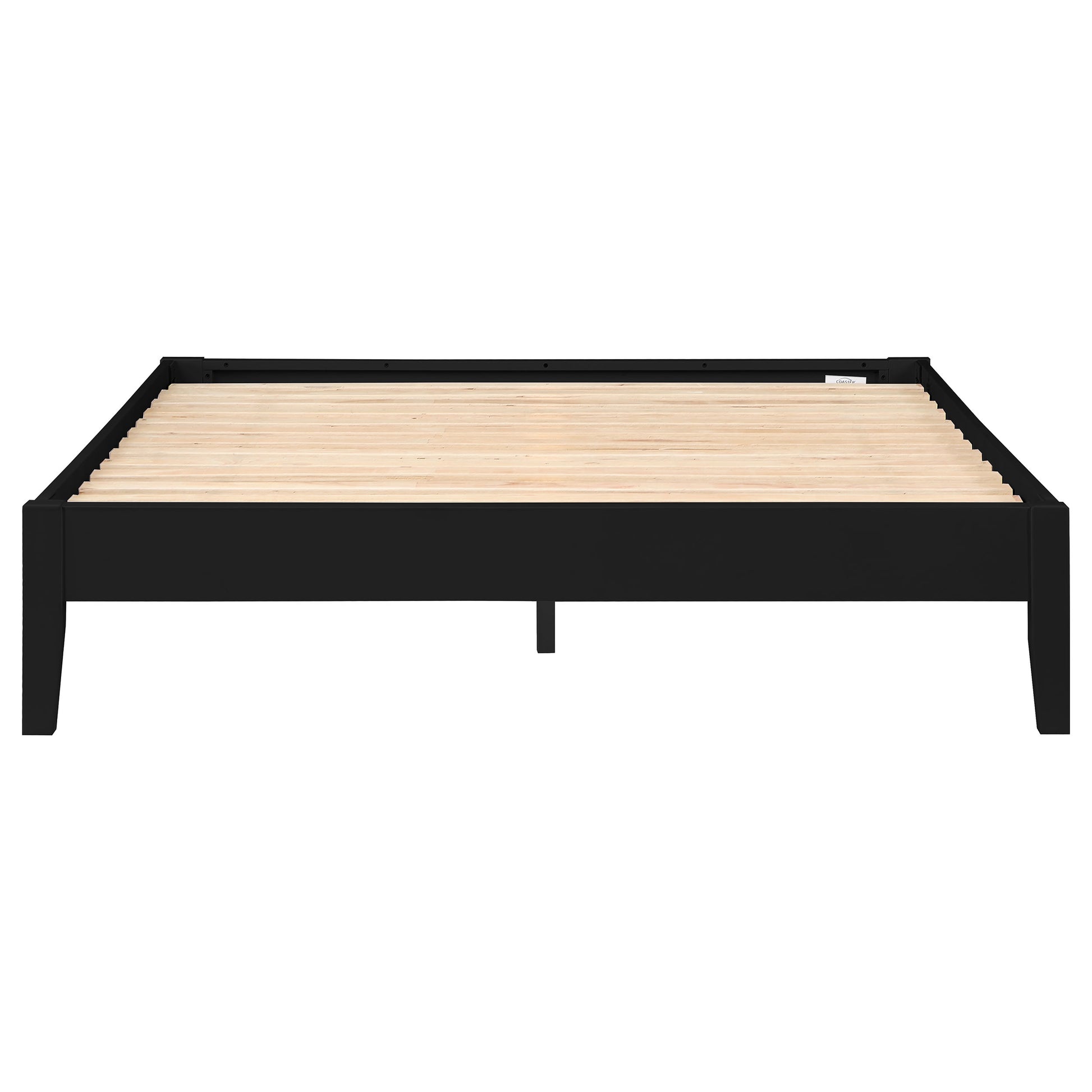 Queen Black Wood Bed Frame No Box Spring